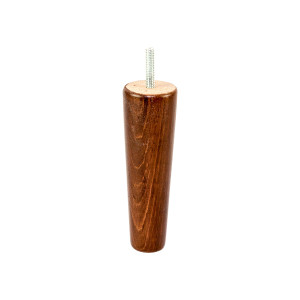 Walnut stained 140mm conical sofa leg Walnut stained 140mm conical sofa leg