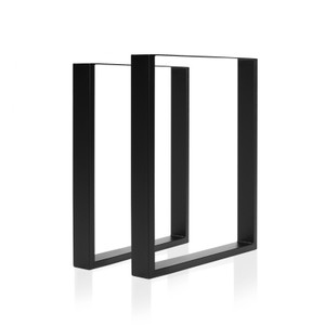 La Bella 2x Black Dining Table Desk Legs Metal 71m High La Bella 2x Black Dining Table Desk Legs Metal 71m High