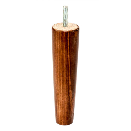 170mm cone sofa leg walnut.