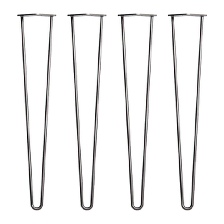 Black Industrial Retro Hairpin Table Legs - view 1 of 5
