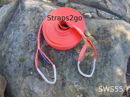 Straps2go® 4x4 Recovery Winch Extension Strap 5,100kg MBS