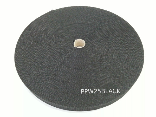 25MM Polypropylene 50 Metre Black