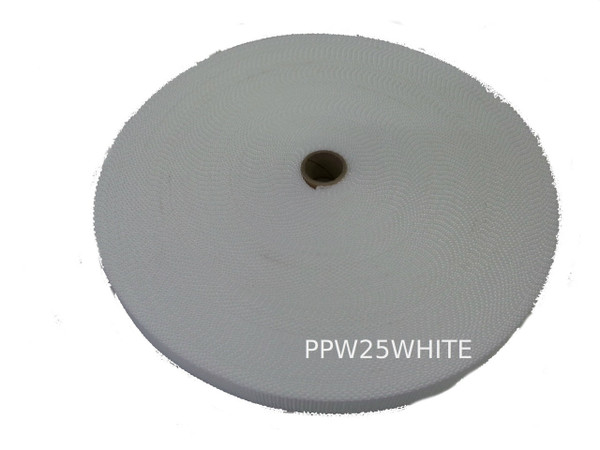 25MM Polypropylene 50 Metre White