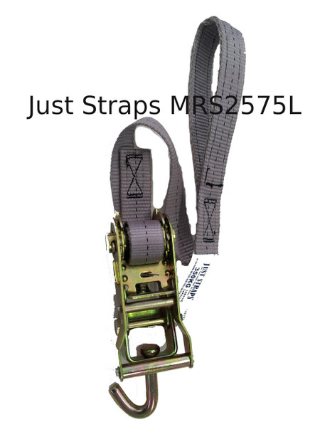 Just Straps 25mm Marquee Ratchet Strap 750mm c/w Loop