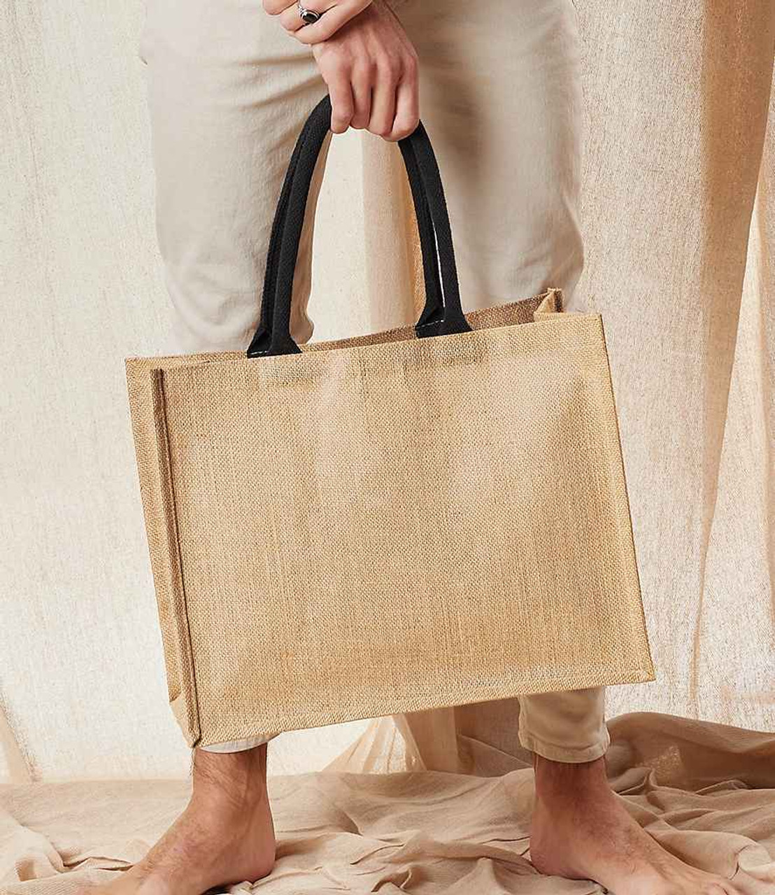 Westford Mill W407 Classic Shopper - 100% Jute - Glendower Ltd