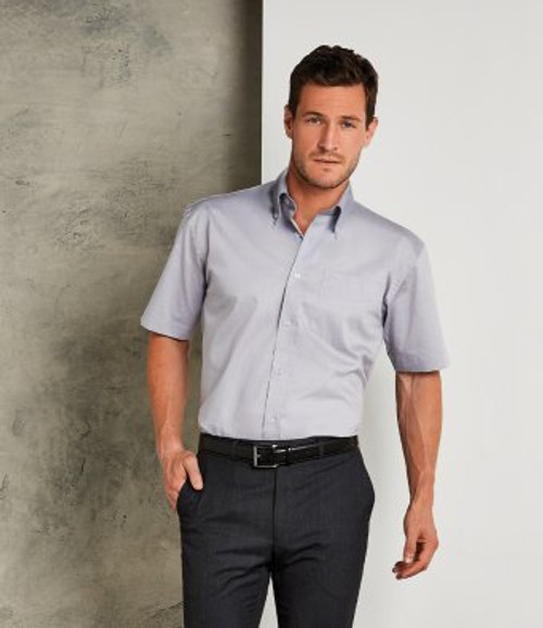 Kustom Kit K109 Premium Short Sleeve Classic Fit Oxford Shirt