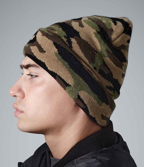 Beechfield B419 Camo Cuffed Beanie