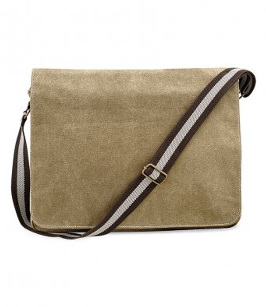 Quadra QD610 Vintage Canvas Despatch Bag