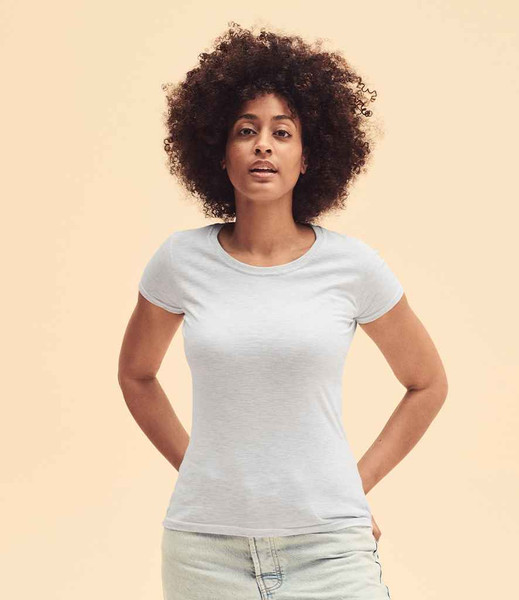 Fruit of the Loom SS720 (614240) Ladies  100% Cotton Iconic 195 Premium T-Shirt