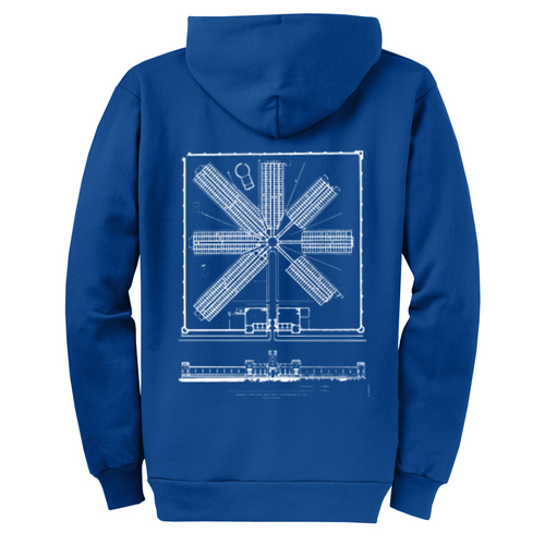 Radial Plan Zip Hoodie