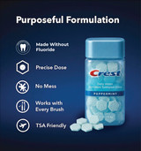 Crest Toothpaste Discs with Crystals (Peppermint), 60 Count