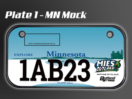 MN License Mock Plate