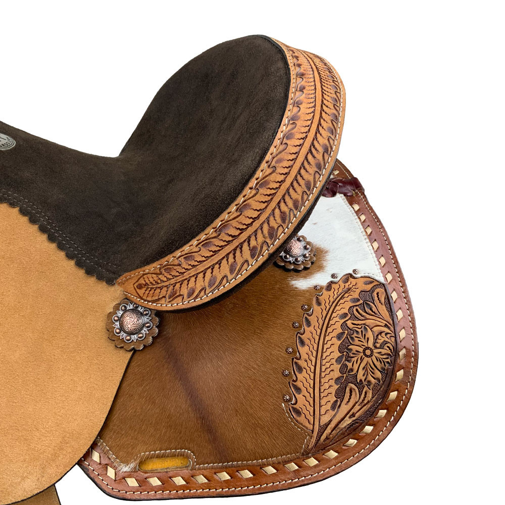 Double T Wildflower Wrangler Roper Style Saddle - 13 Inch