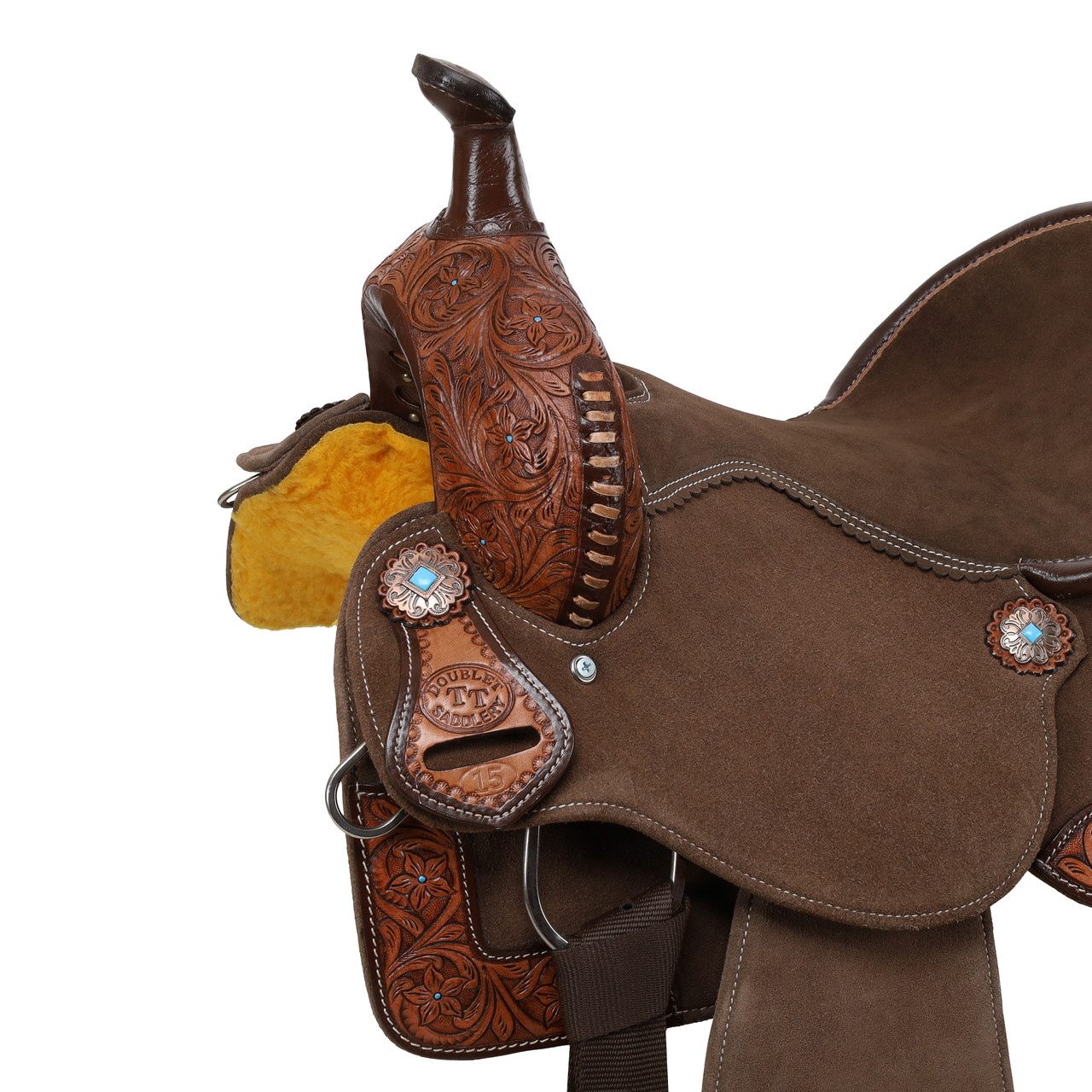 Double T Kassidy Spinal Relief Barrel Style Saddle - 14, 15 Inch