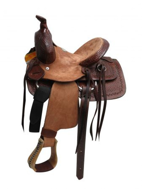 10" Buffalo  hard seat pony/youth saddle