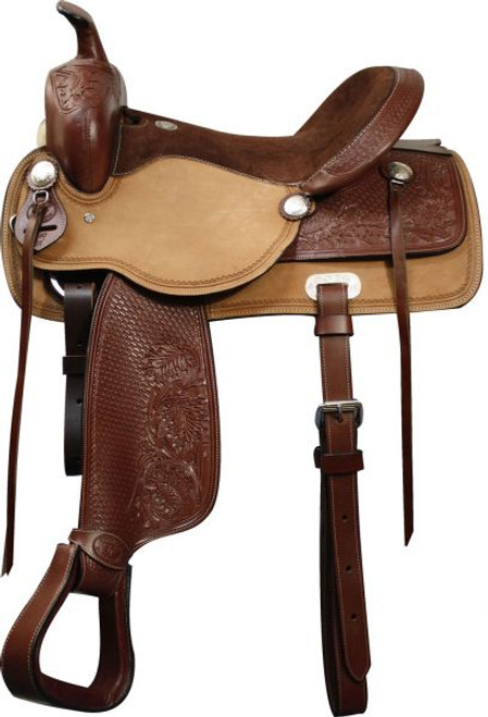Double T Pleasure Style Saddle with Silver Accents