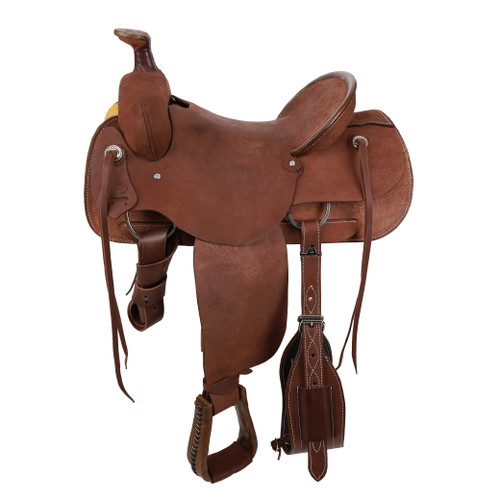 Showman Signature Series Roughout Wade Roper Saddle