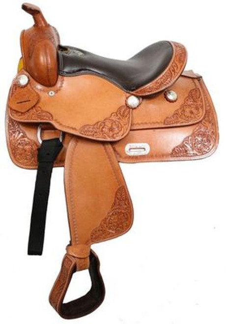 13" Youth Saddle Spot Tooled Show