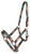 f 3 ply Diamond Print Nylon Horse Sized Halter TEAL