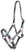 Showman® Premium Nylon Horse Sized Halter Burgundy and Teal