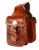 Showman® Tooled leather horn bag