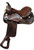 12" Pony Saddle with Basket Weave Tooling - BROWN