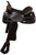 16" Dark Brown Economy Style Western Saddle with Suede Leather Seat