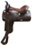 16" Economy Brown Western Saddle with Floral Tooling