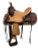 Double T Youth Hard Seat Roper Style Saddle with Basket Tooled Leather