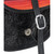 Add some fun style to your trail riding gear! This leather saddle bag is expertly stitched for strength and features stunning hand tooling detail. The two flap-over pockets have colorful printed overlay designs and secure magnetic snap closures. Four dee rings allow for easy attachment to most saddles.