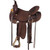 This rugged working and trail saddle is built on a rawhide covered fiberglass mule tree.

It is designed with flatter bars to eliminate rocking for a more comfortable ride for both rider and mule.

The rich dark roughout leather throughout offer the rider ideal grip through the seat and leg.

Features basketweave tooling on pommel and skirt and brass plated hardware.

Complete with in-skirt style rigging, Tough1 quick change stirrups buckles, leather laced rawhide covered stirrups, a rear cinch, a rear d-ring for crupper attachment, and long saddle strings for carrying gear.

Dark roughout
Brass plated hardware
Long saddle strings
Rawhide wrapped fiberglass tree
Flat bars to eliminate rocking
In-skirt rigging
Includes rear cinch

Horn: 4", Swell: 12 1/2", Gullet: 7", Cantle: 5", Skirt: 21" x 25", Weight: 27lbs (measurements vary with saddle size) @ Lazy Oak Equine