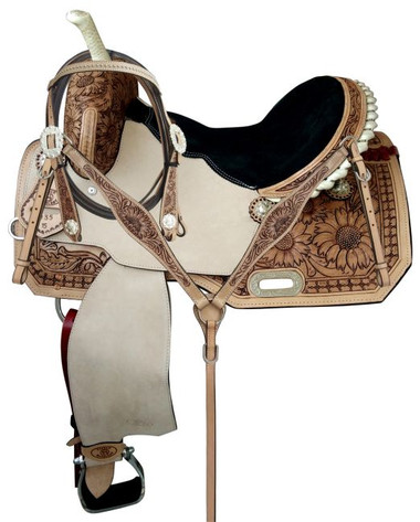 Circle S 16 Fully Tooled Roping Saddle