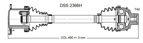 CV Axle Shaft-High Quality OE Style DSS 2366H