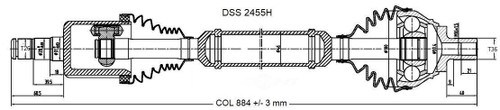 CV Axle Shaft-High Quality OE Style DSS 2455H