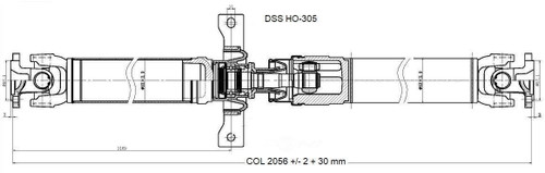 Drive Shaft Assembly DSS HO-305 fits 07-11 Honda CR-V