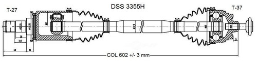 CV Axle Shaft-High Quality OE Style DSS 3355H