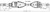 CV Axle Shaft-High Quality OE Style DSS 2008H fits 19-23 Tesla X