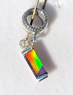 Ammolite Pandora Type Charm 2PTC Ammolite Pandora Type Charm 2PTC