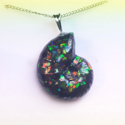 Ammolite Ammosaic™ Swirls Sterling Silver Pendant 102SP Ammolite Ammosaic™ Swirls Sterling Silver Pendant 102SP