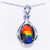 Ammolite  Oval Sterling Silver Pendant 44SP Ammolite  Oval Sterling Silver Pendant 44SP