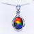 Ammolite  Oval Sterling Silver Pendant 44SP Ammolite  Oval Sterling Silver Pendant 44SP