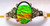 Korite Ammolite Oval Ring w/Green Diamond Accents 9KGR