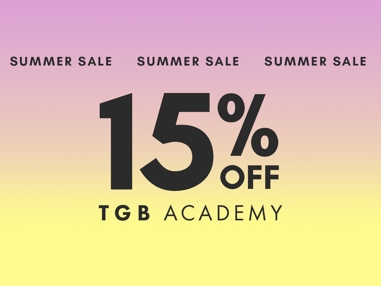 15% OFF EDUCATION — COURSES, PACKAGES, WORKSHOPS!
