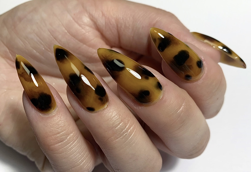 How to Create Tortoiseshell Nails Using Blooming Gel 