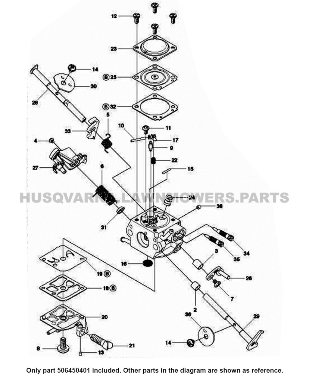 husqvarna 450 rancher parts diagram - related image