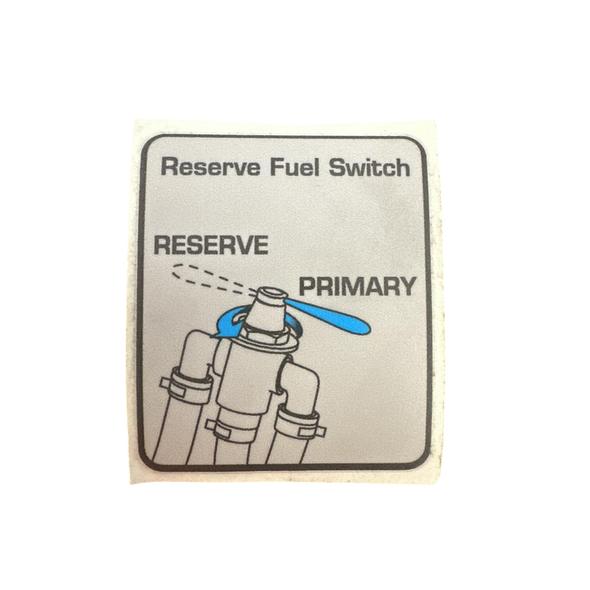 587015101 - Decal Reservefuelselctr Eng - Husqvarna Original Part
