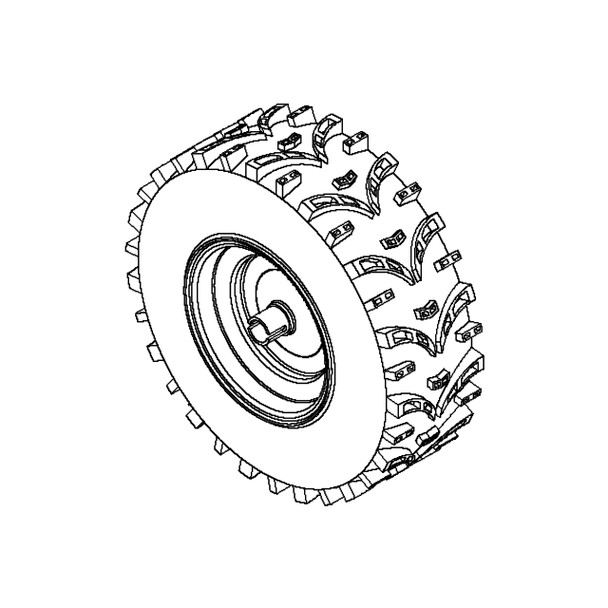 532436568 - Wheel 16x6 5 Lh Ps Silver - Husqvarna Original Part - Image 1