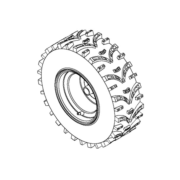 532436569 - Wheel 16x6 5 Rh Silver - Husqvarna Original Part - Image 1