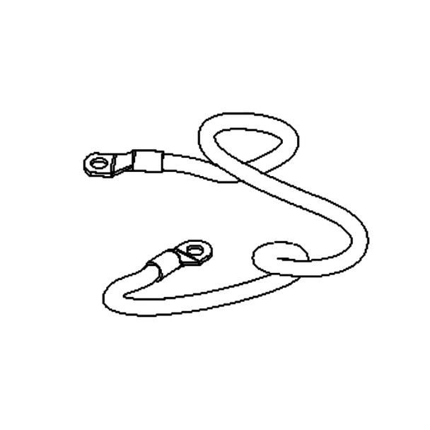 588030701 - Cable Batt Solenoid Mz Red 25 - Husqvarna Original Part - Image 1