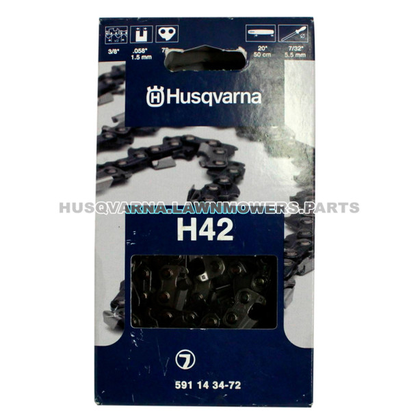 591143472 - 20 Chain H42-72 3/8  058 - Husqvarna Original Part - Image 1